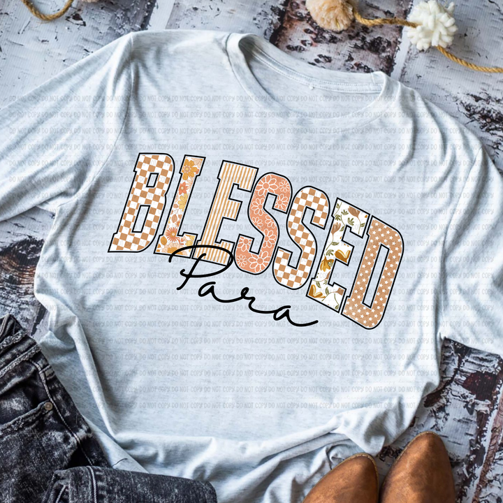 Blessed Titles DTF Print