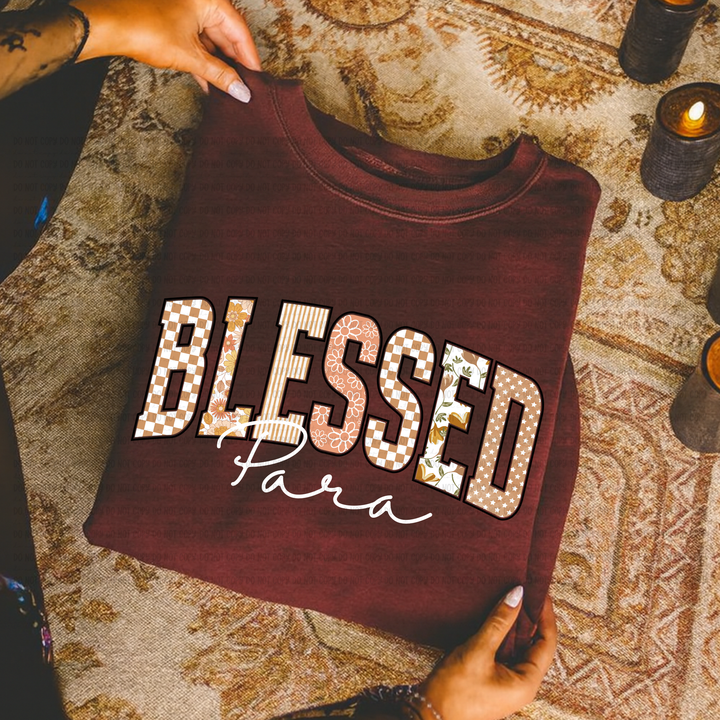 Blessed Titles DTF Print