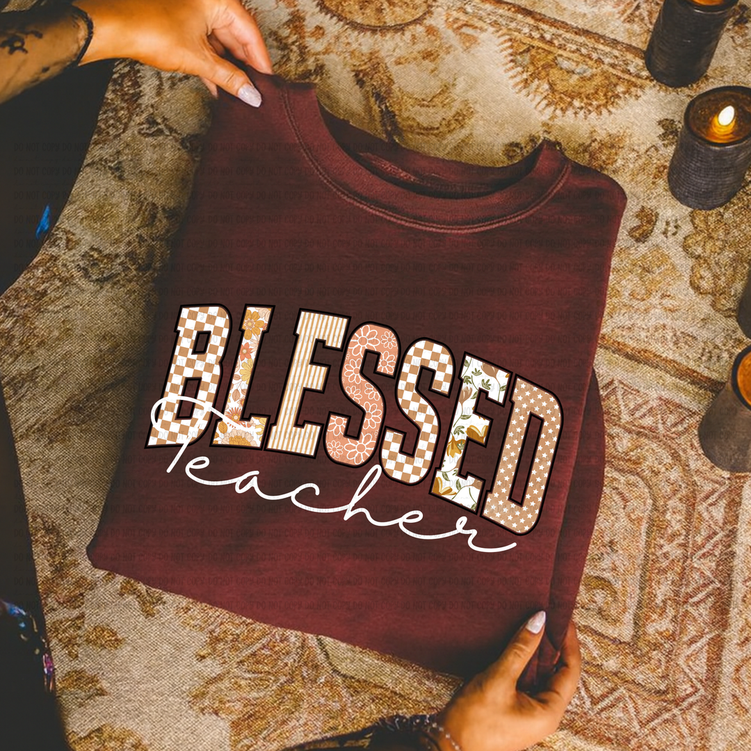 Blessed Titles DTF Print