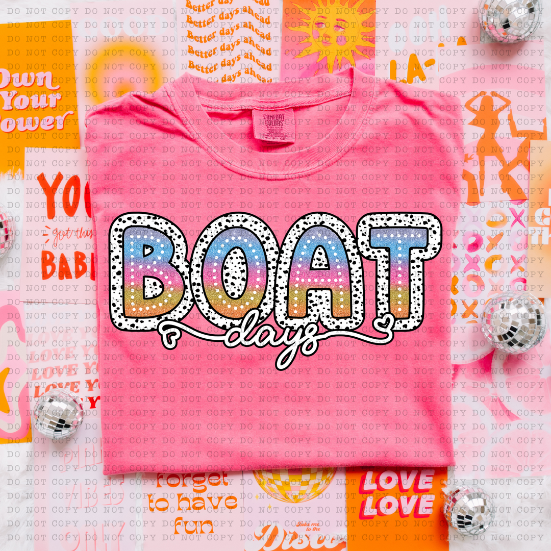 Boat Days DTF Print