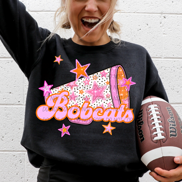 Pink Cheer DTF Print