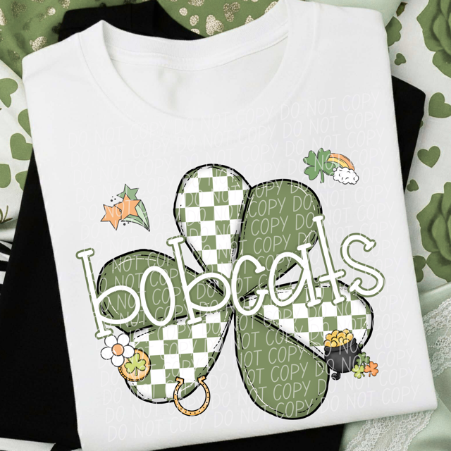St Patrick Clover Mascots DTF Print