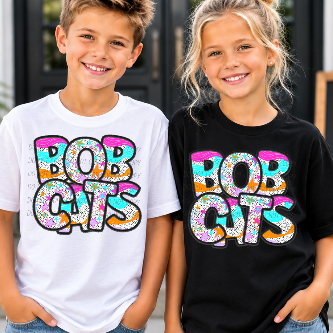 Wavy Stars Mascots DTF Print