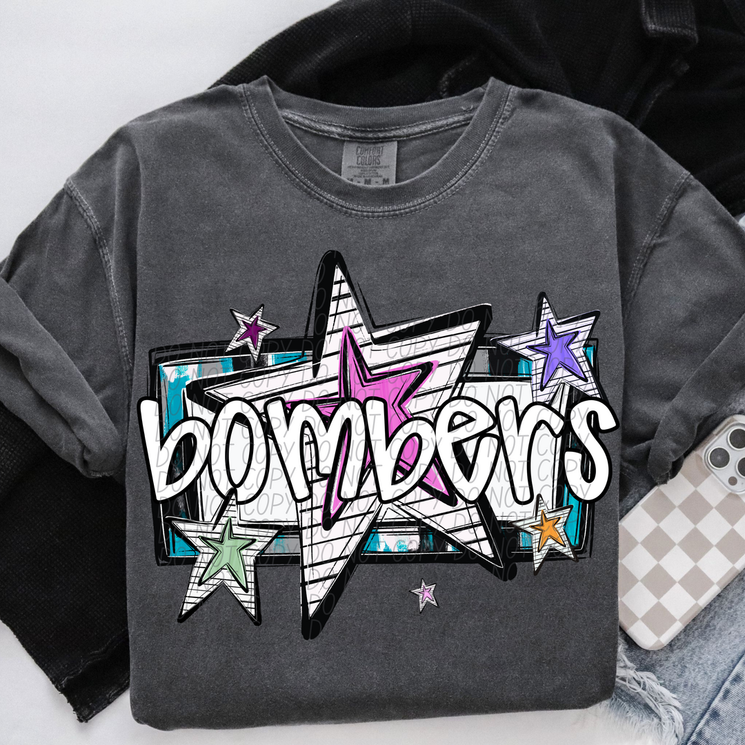 Bright Stars Mascots Youth DTF Print