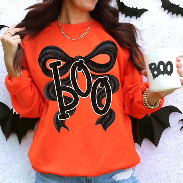Boo Bow DTF Print