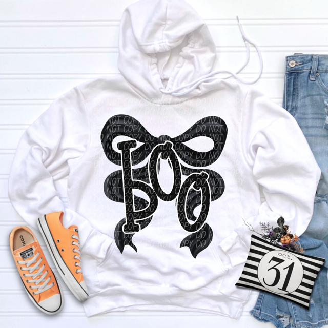 Boo Bow DTF Print