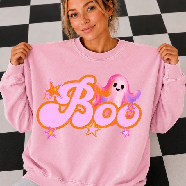 Boo Stars DTF Print
