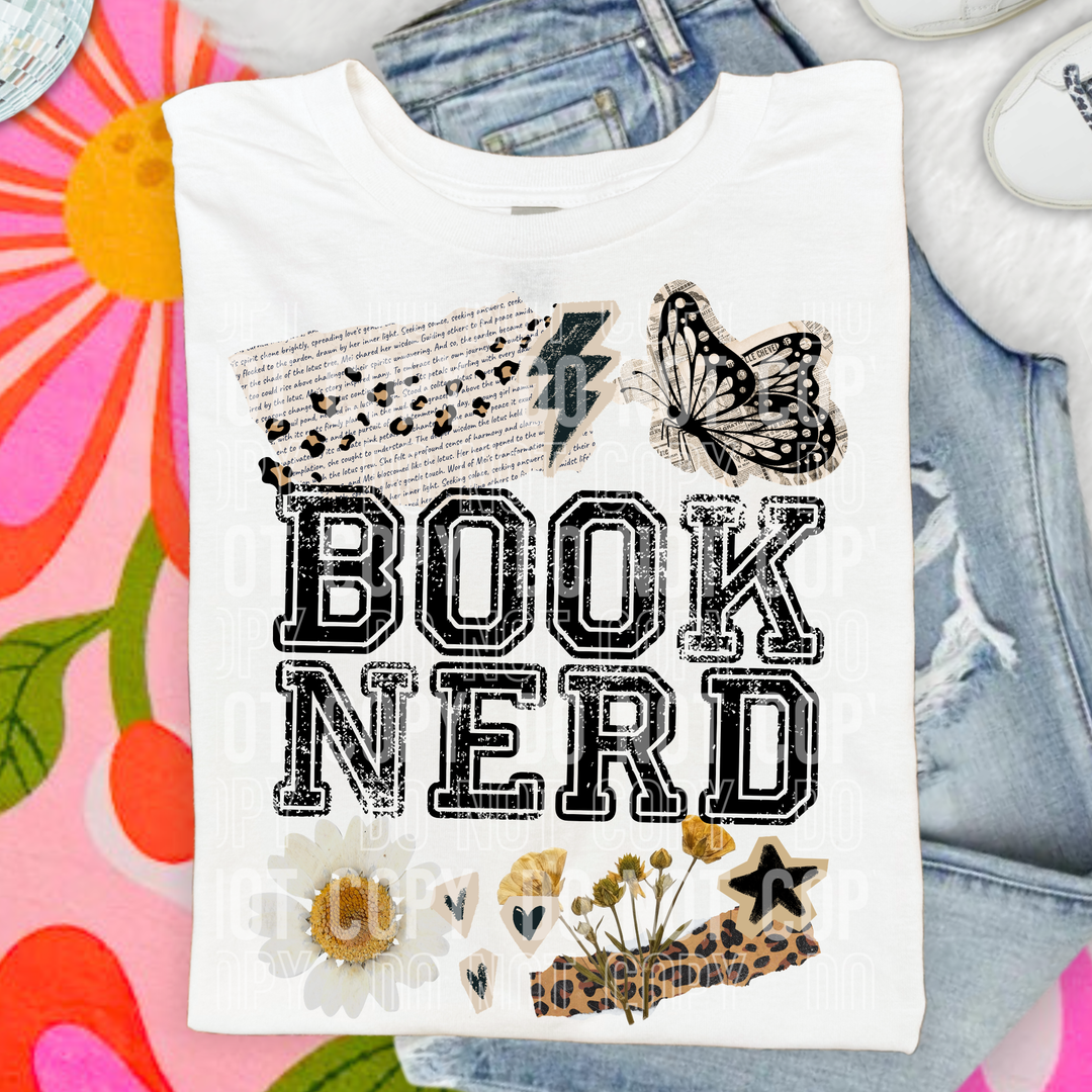 Book Nerd DTF Print