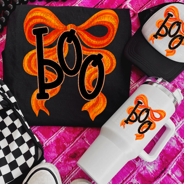 Boo Bow DTF Print