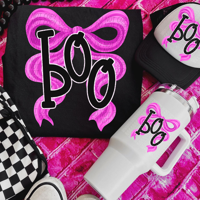 Boo Bow DTF Print