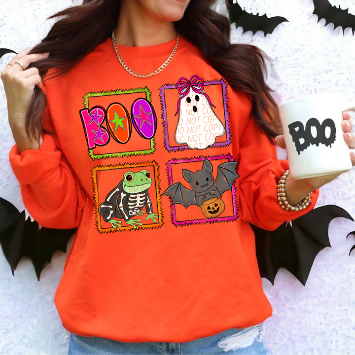 Halloween Squares DTF Print