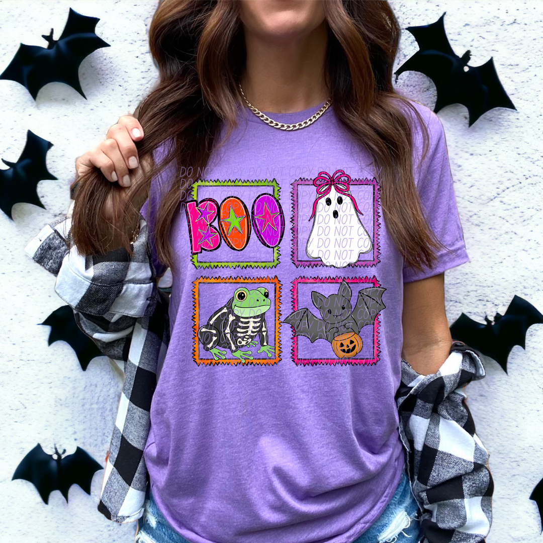 Halloween Squares DTF Print