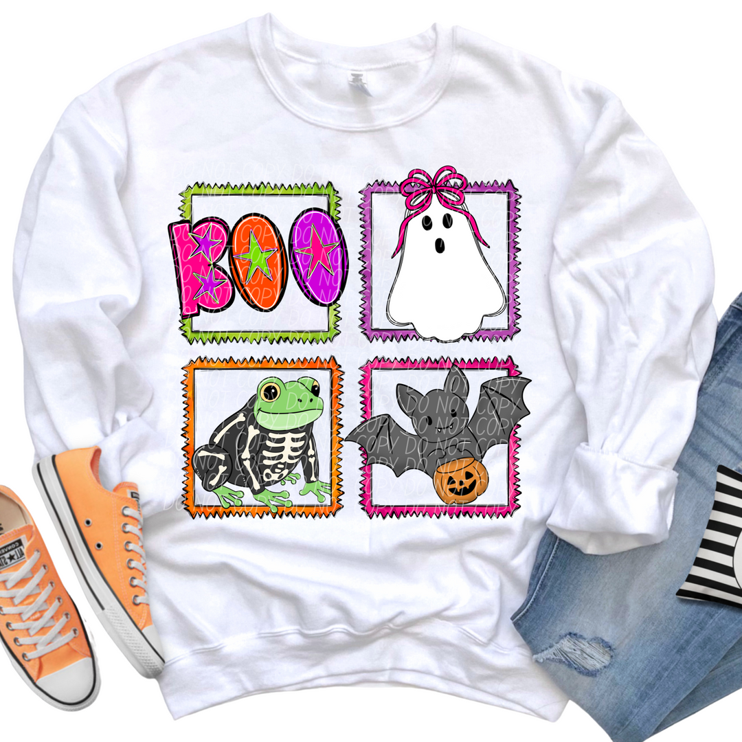 Halloween Squares DTF Print