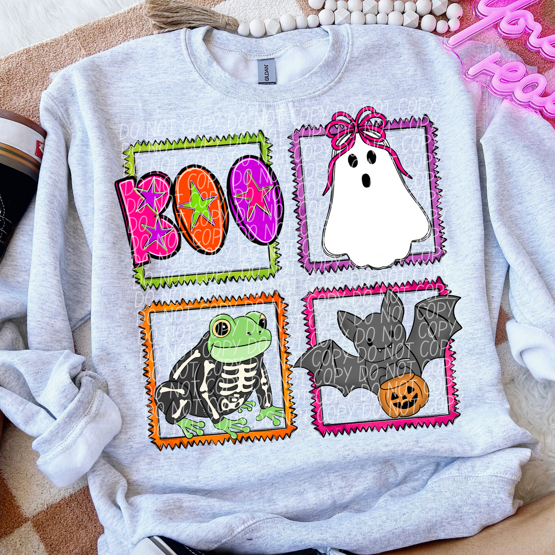 Halloween Squares DTF Print