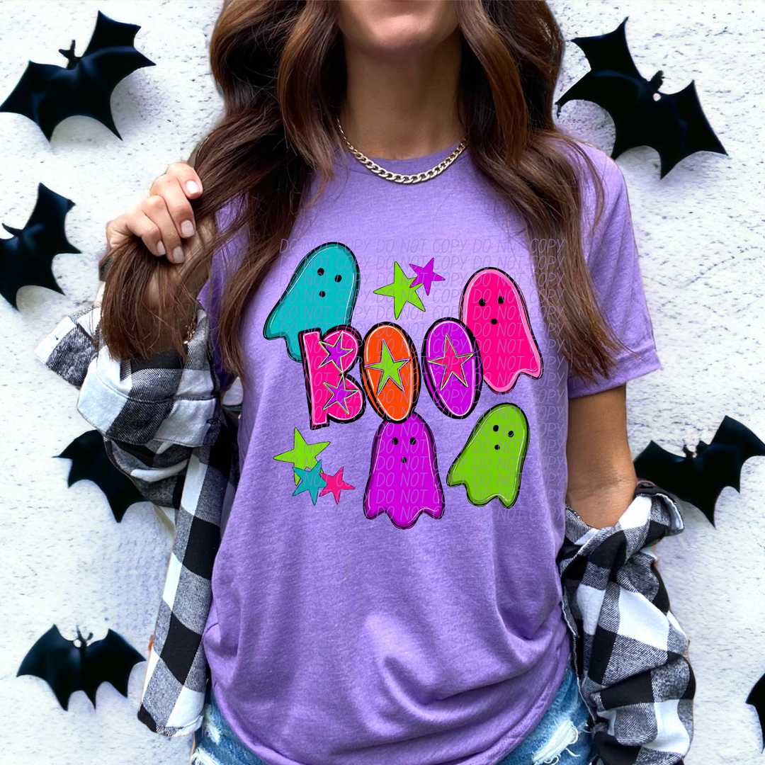 Boo Neon DTF Print