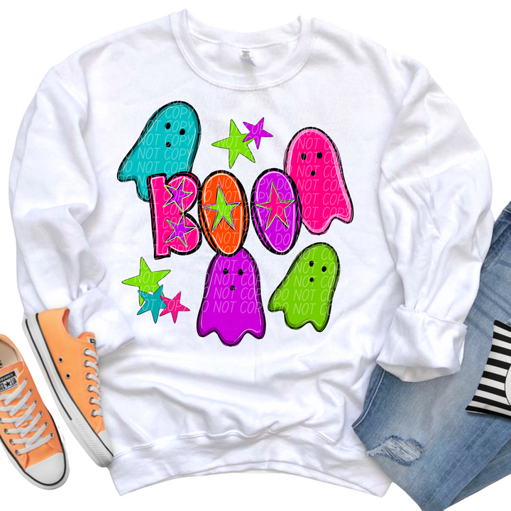 Boo Neon DTF Print