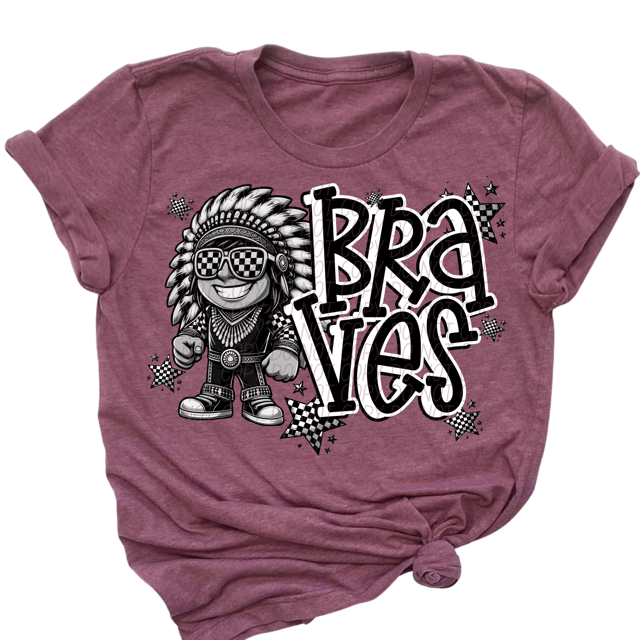 Black and White Mascots DTF Print