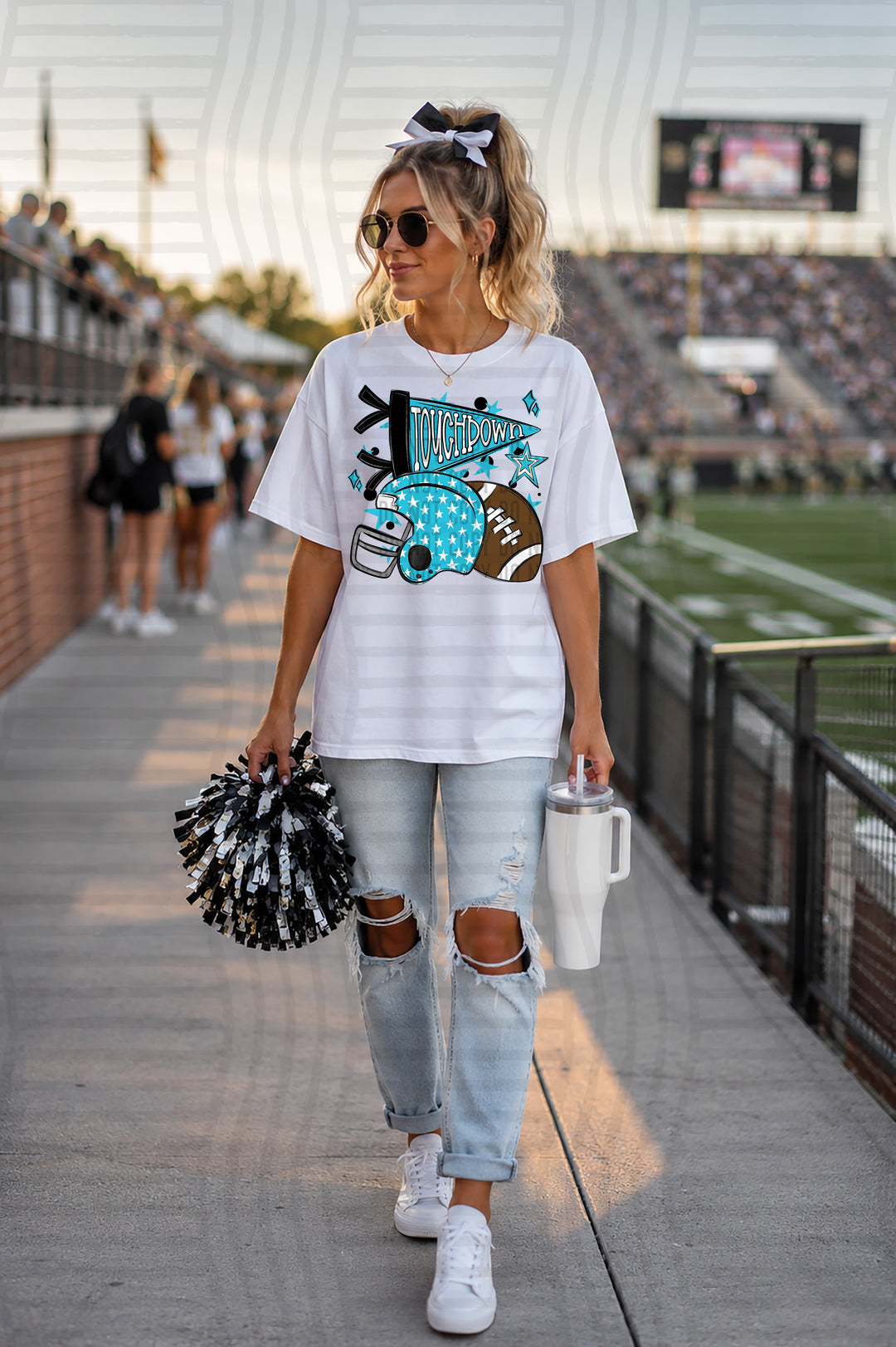 Touchdown Helmet DTF Print