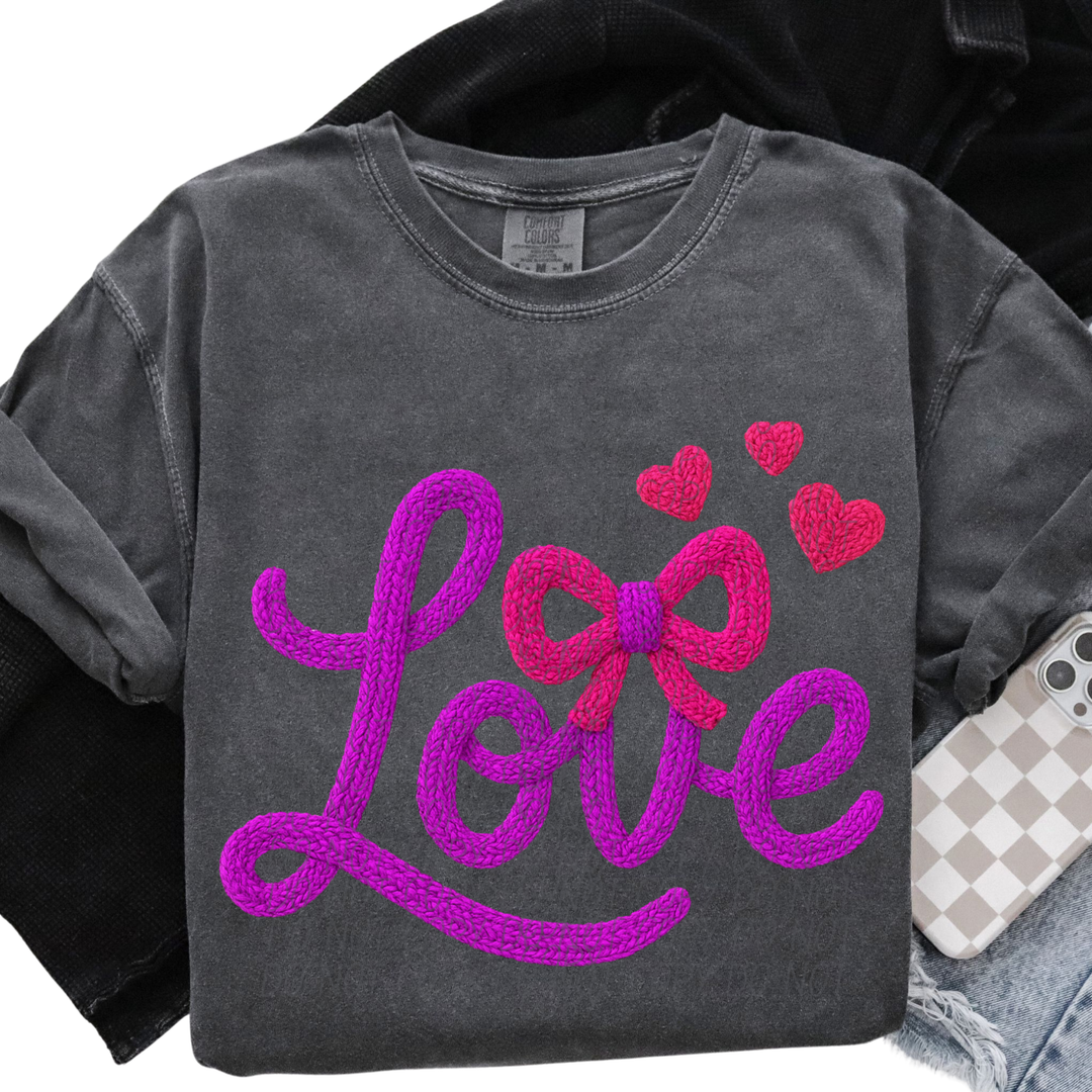 Love Bow DTF Print