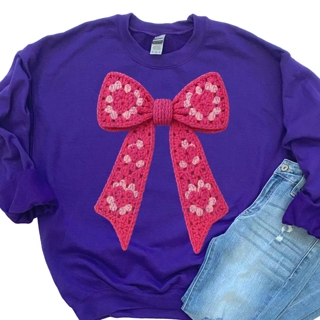 Pink Bow DTF Print