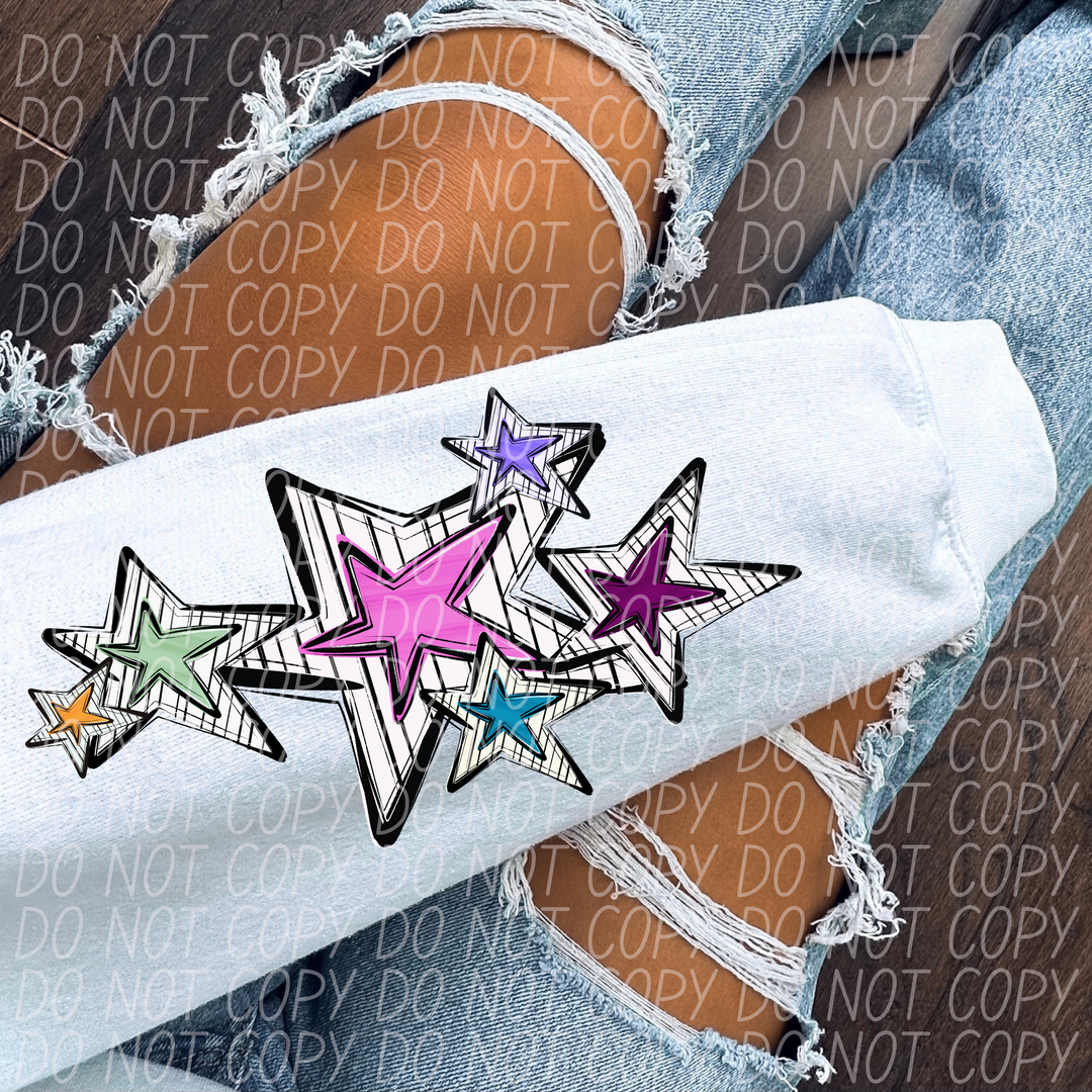 Bright Stars Mascots Youth DTF Print