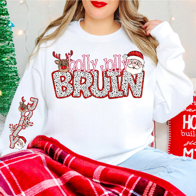 Holly Jolly Mascots DTF Print