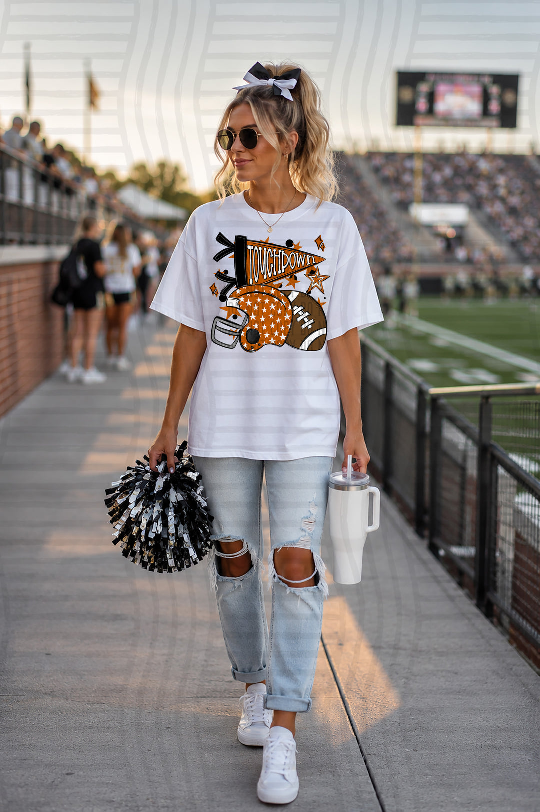 Touchdown Helmet DTF Print
