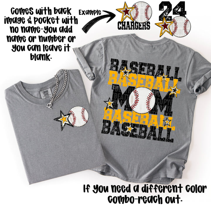 Baseball Mom Collection POCKET DTF Print