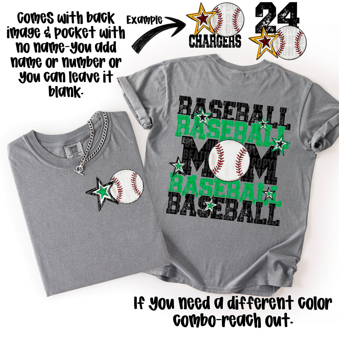 Baseball Mom Collection POCKET DTF Print
