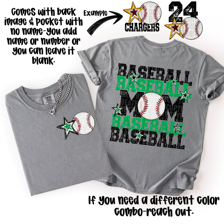 Baseball Mom Collection POCKET DTF Print