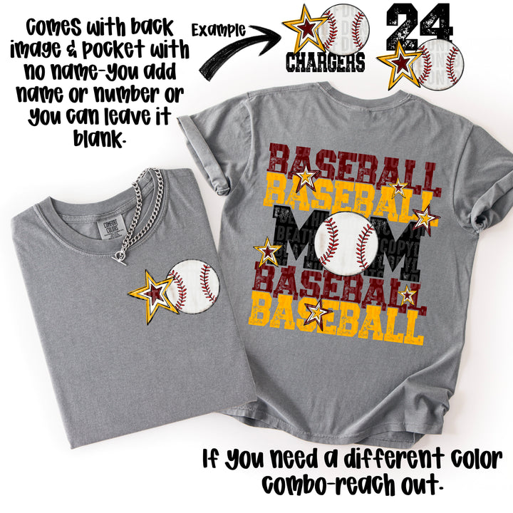 Baseball Mom Collection POCKET DTF Print