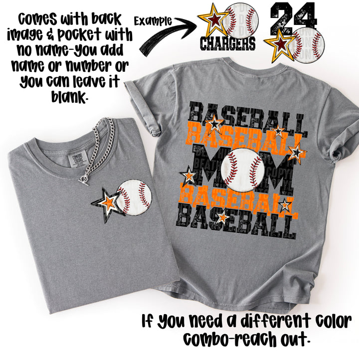 Baseball Mom Collection POCKET DTF Print