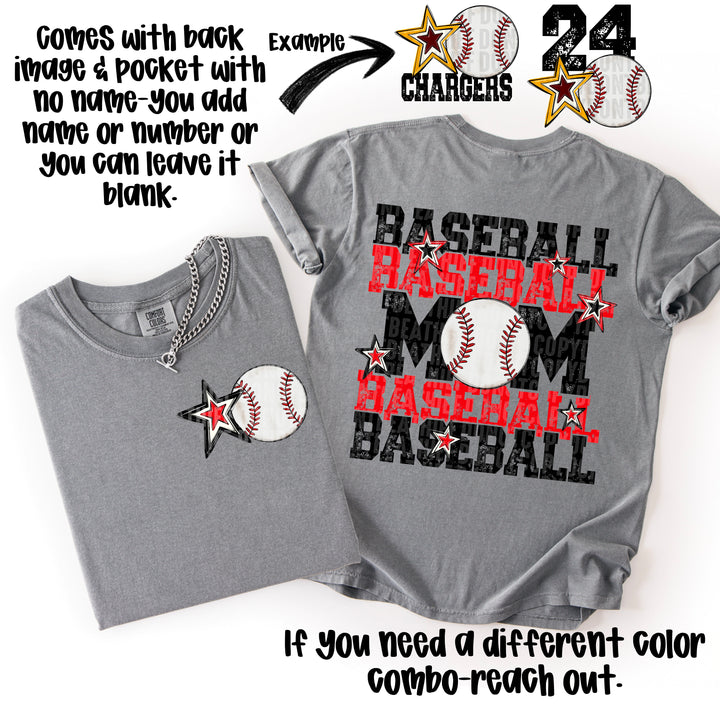 Baseball Mom Collection POCKET DTF Print