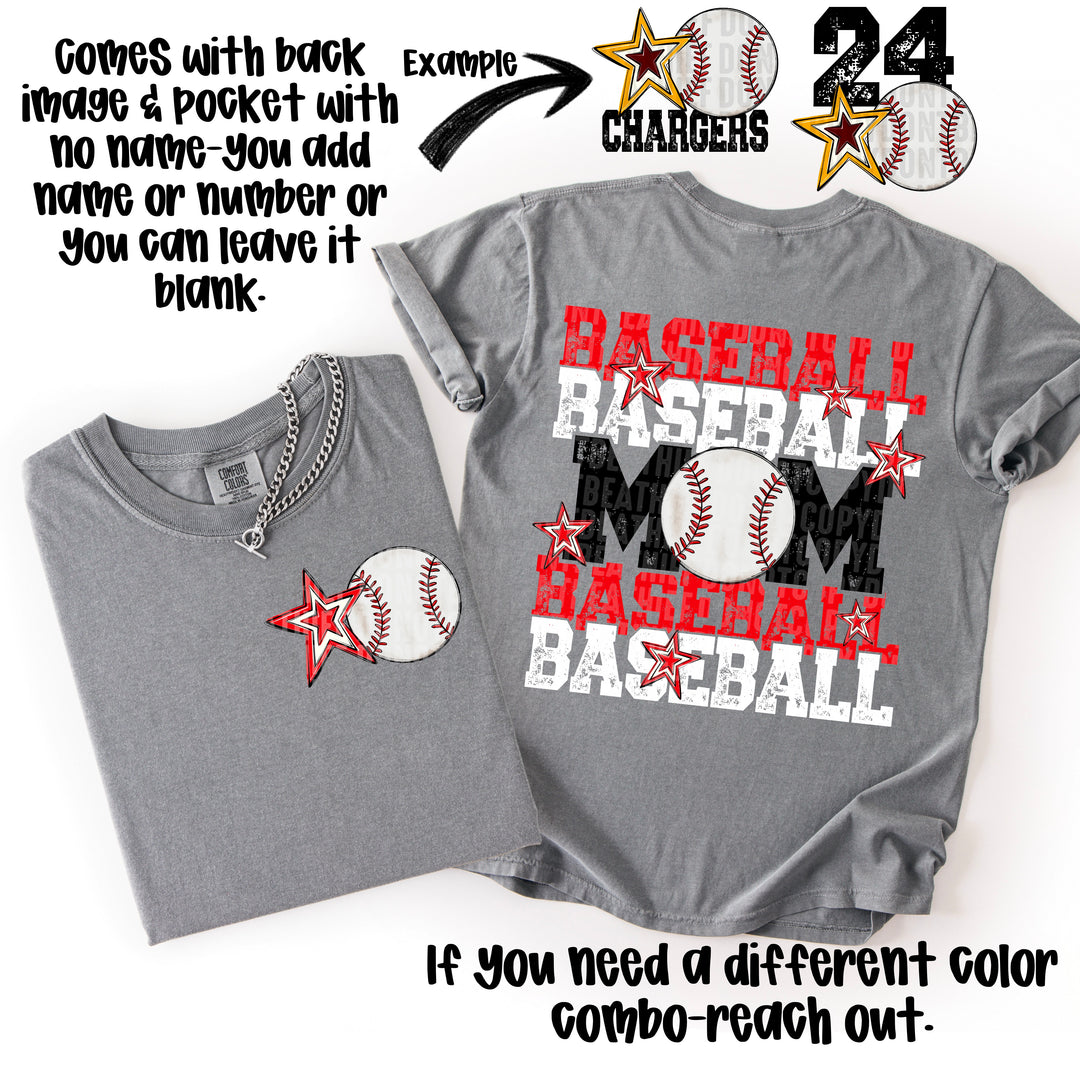 Baseball Mom Collection POCKET DTF Print