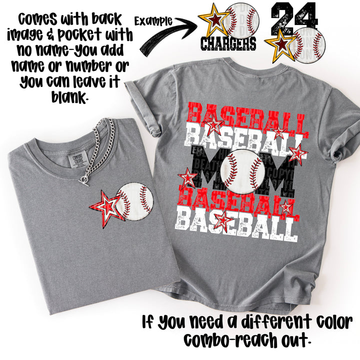Baseball Mom Collection POCKET DTF Print