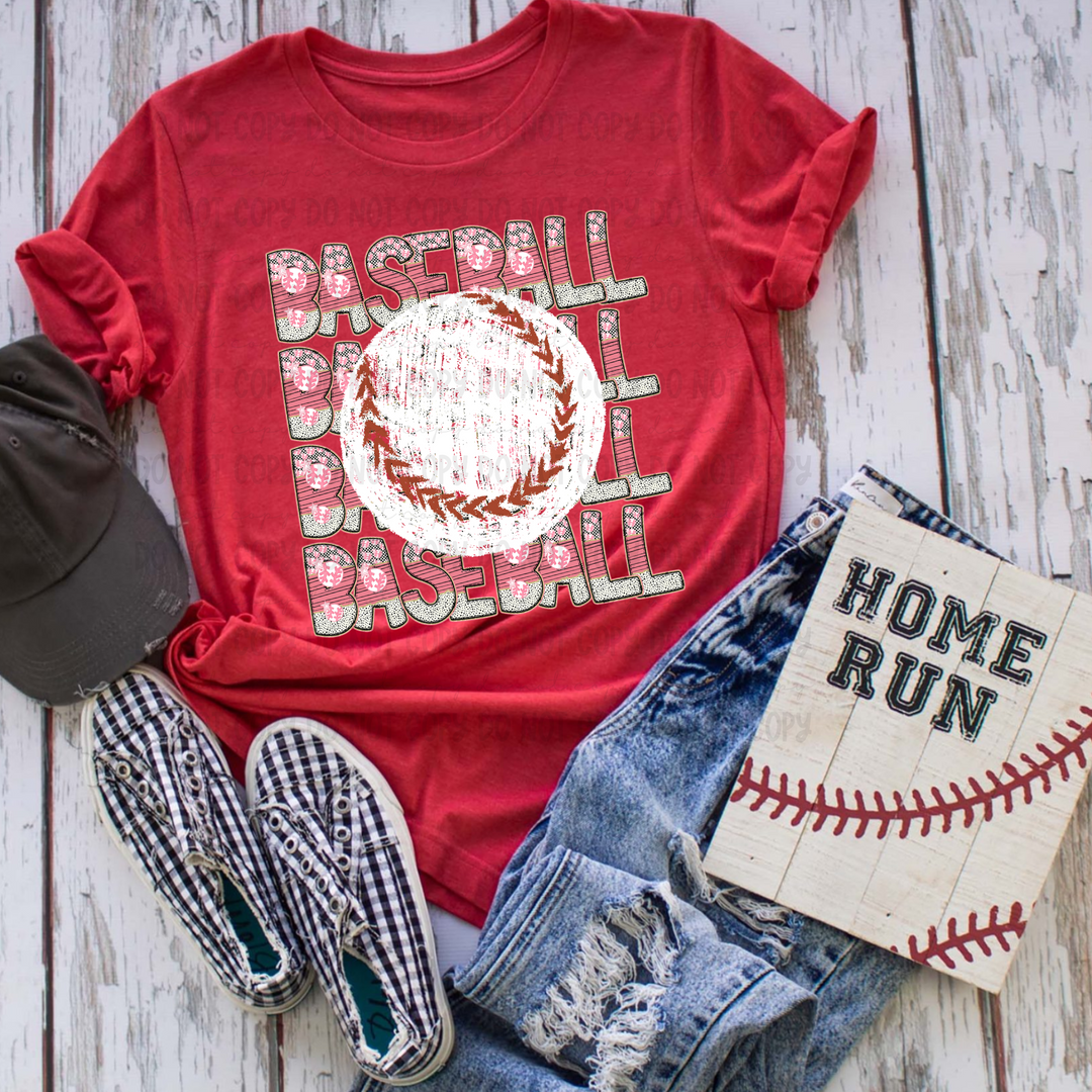 Baseball/Basketball Stacked DTF Print