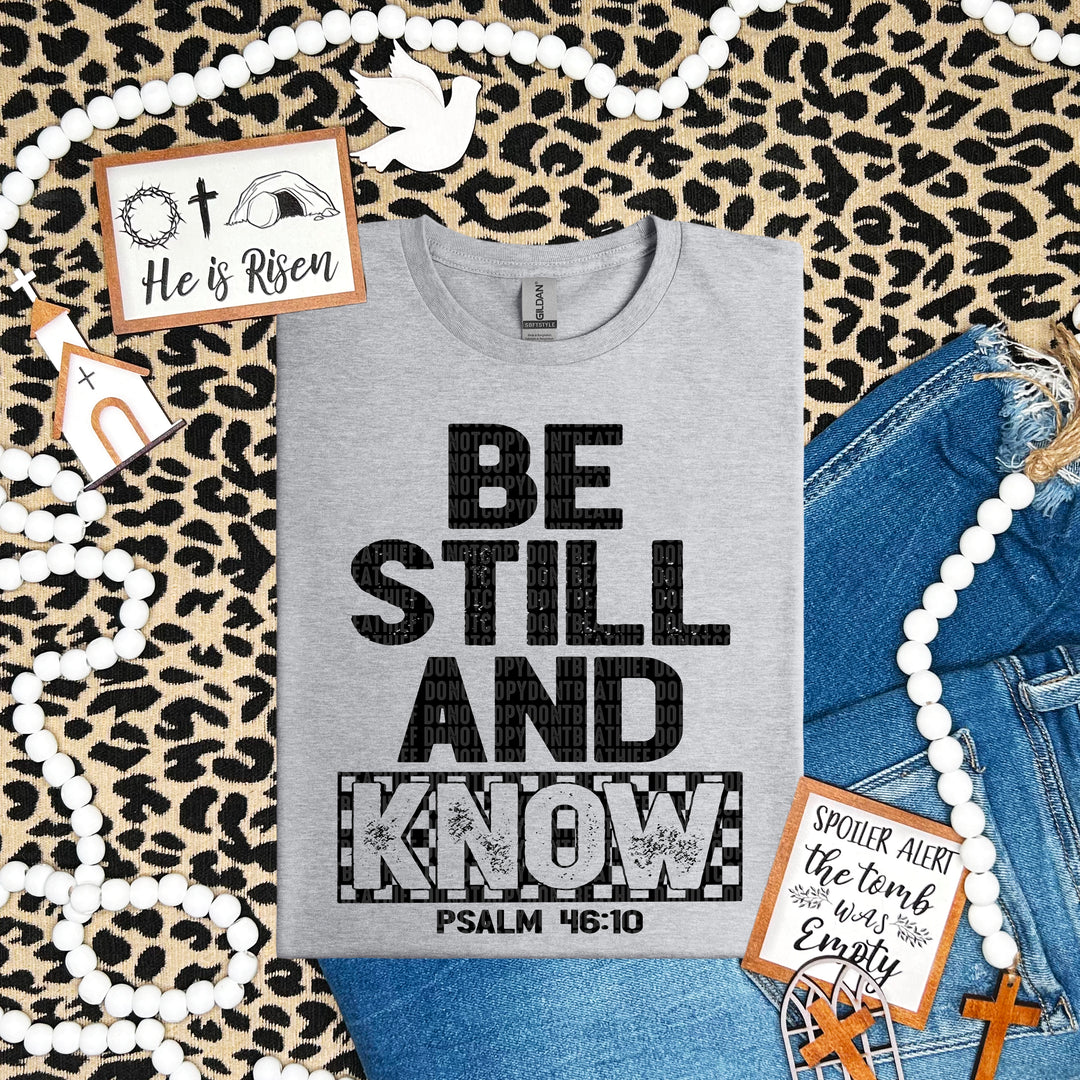 Be Still And Know DTF Print
