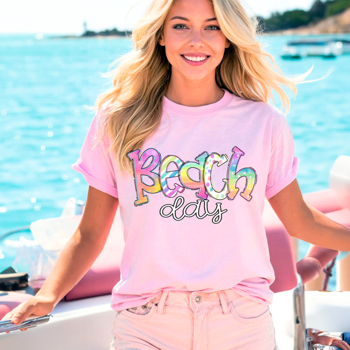 Beach Day Rainbow DTF Print