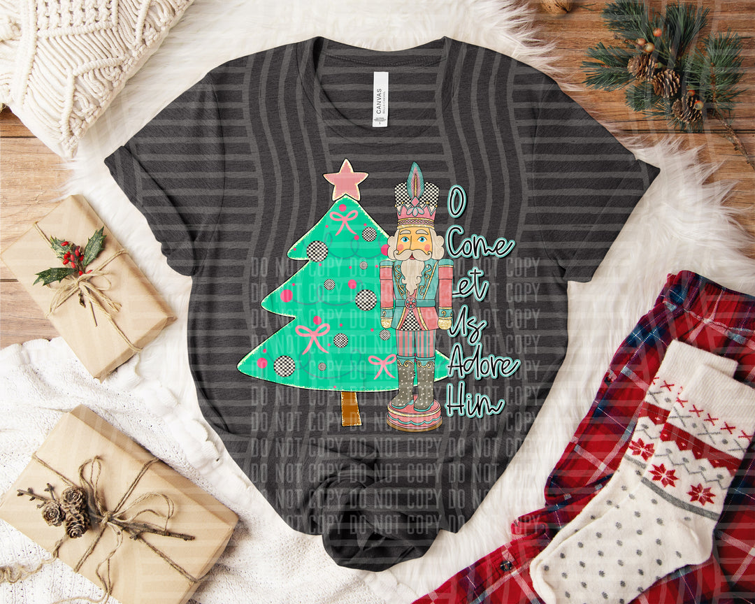 O Come Let Us Adore Him DTF Print