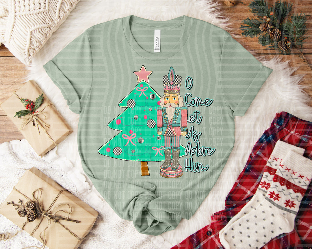 O Come Let Us Adore Him DTF Print