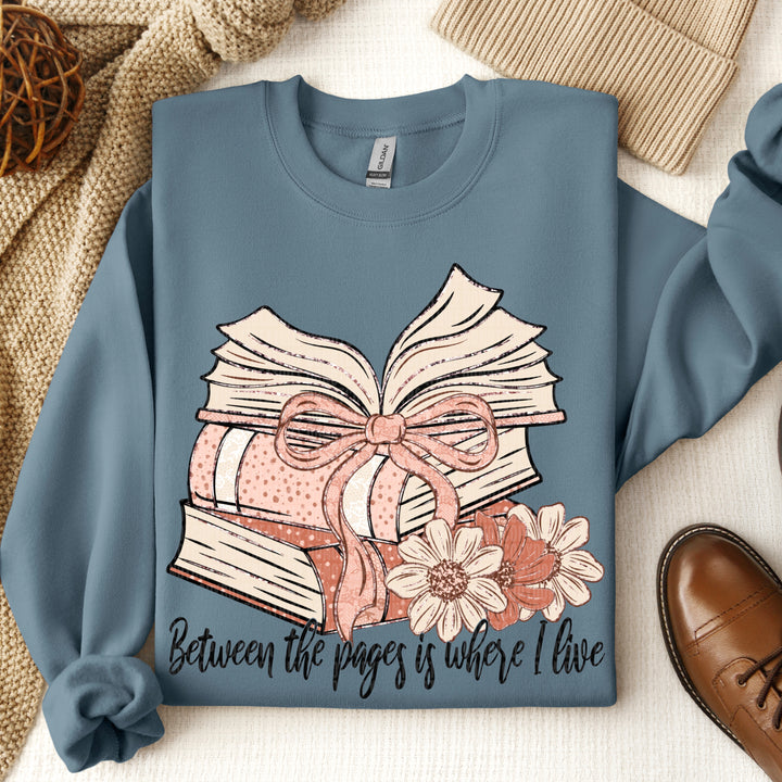 Between The Pages Is Where I Live DTF Print