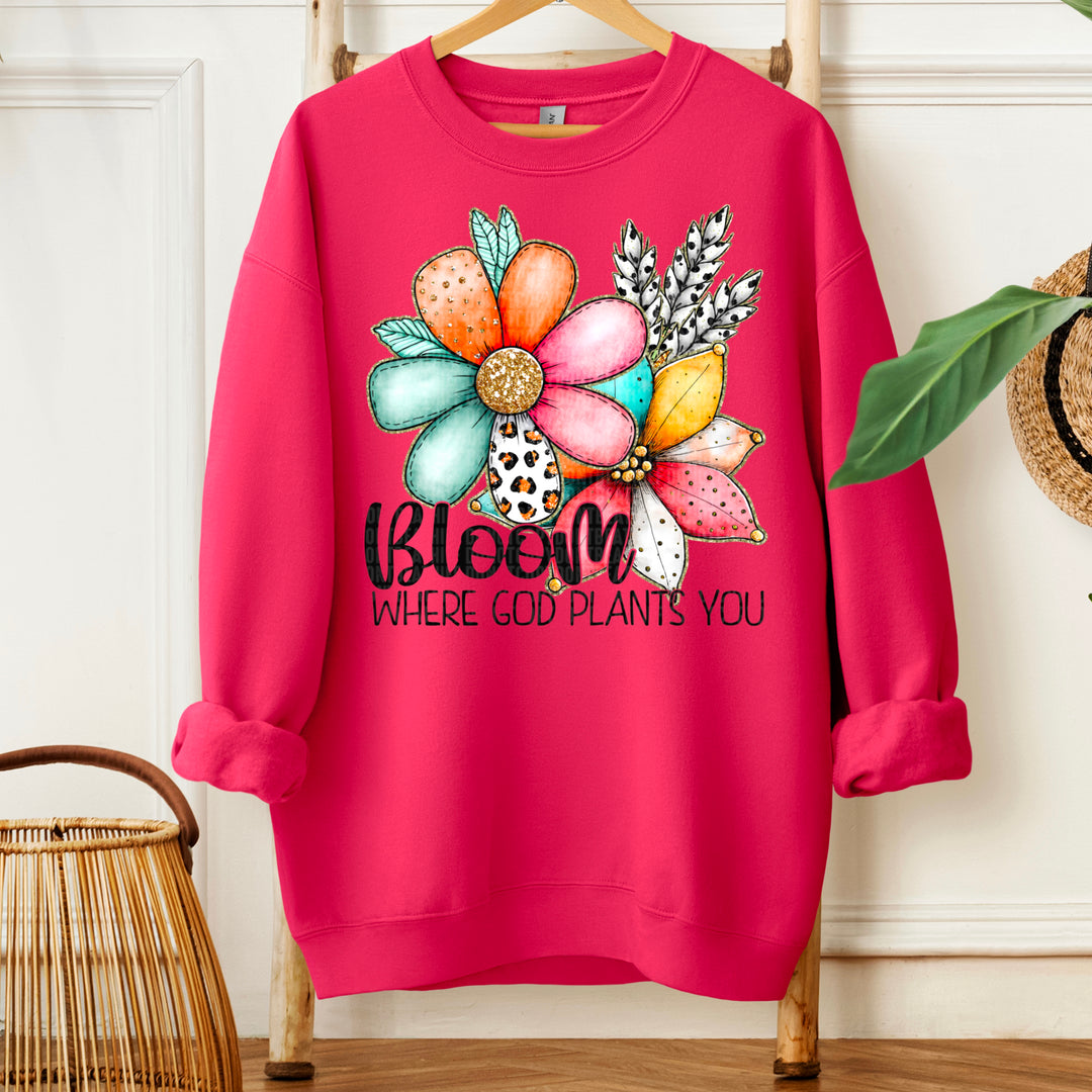 Bloom Where God Plants You DTF Print
