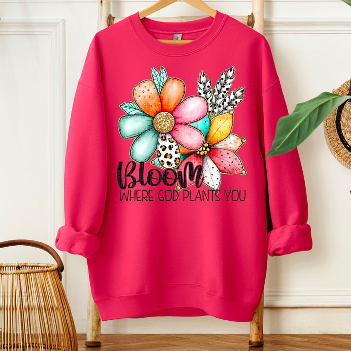 Bloom Where God Plants You DTF Print