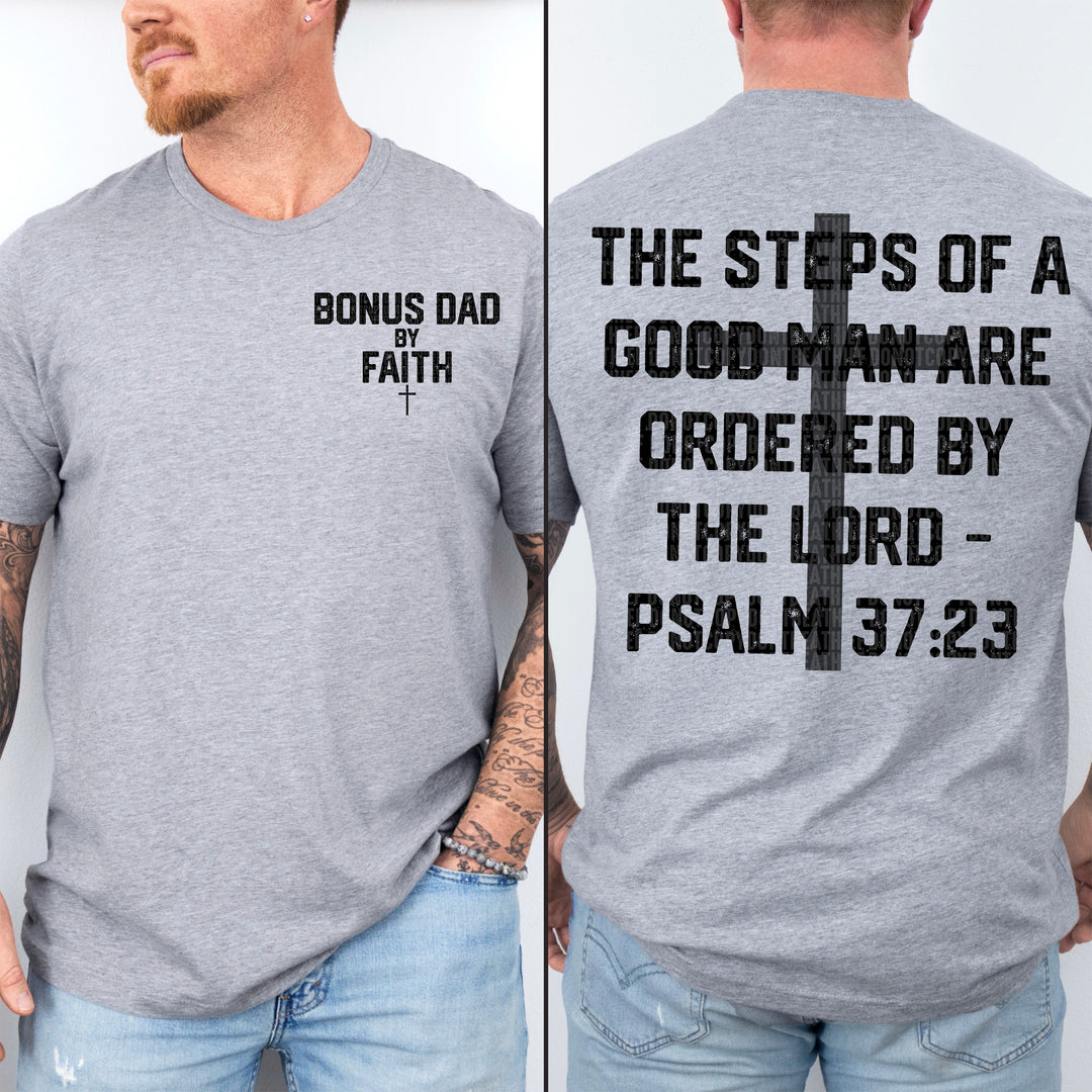 Psalm 37:23 Fathers Day Collection BACK DTF Print