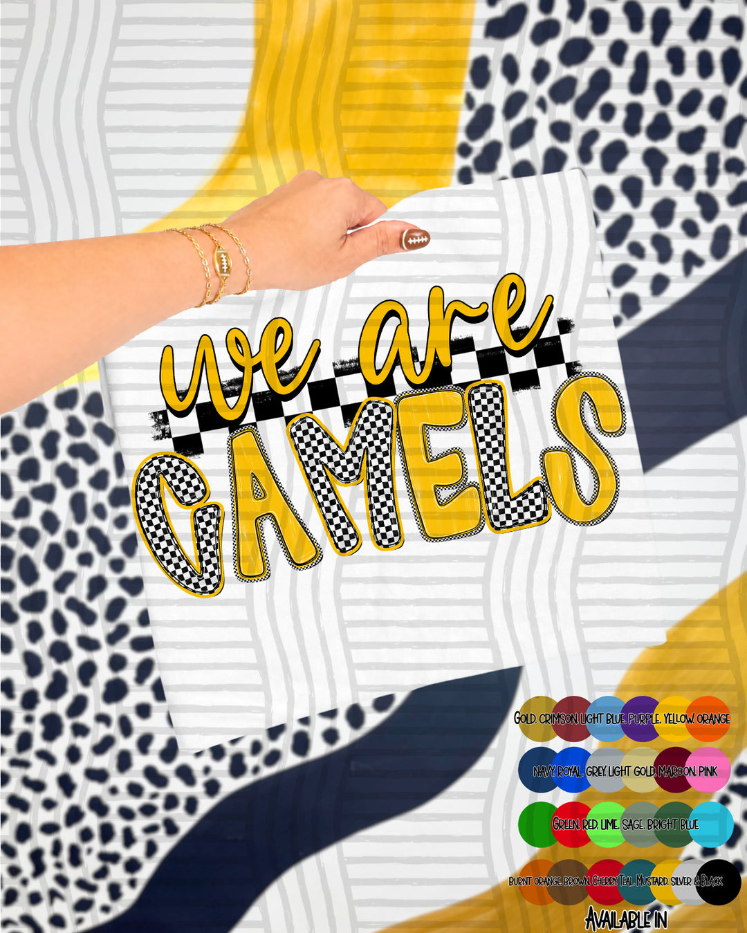 We Are Checker Crush Colors Mascots DTF Print