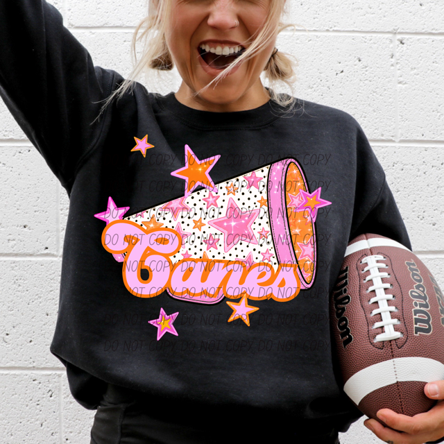 Pink Cheer DTF Print