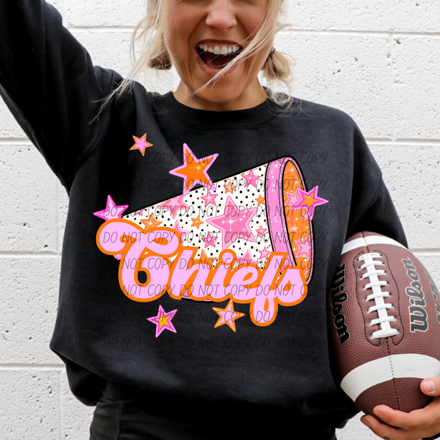 Pink Cheer DTF Print