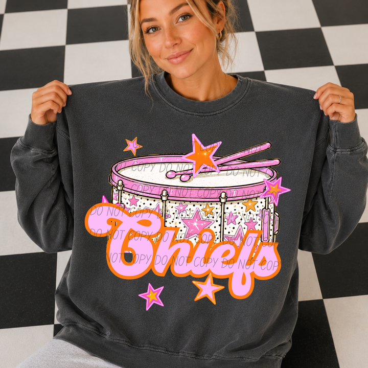 Pink Band Mascot DTF Print