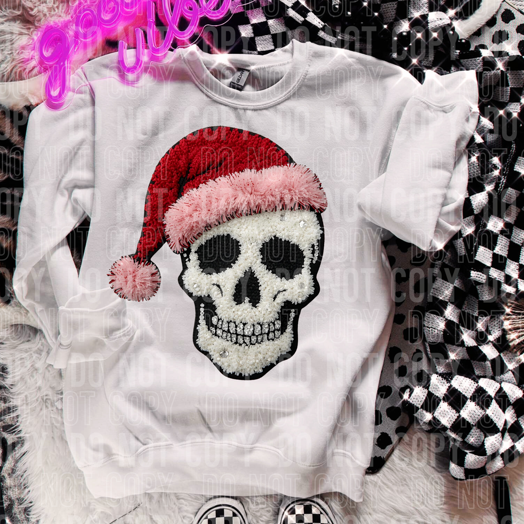 Christmas Skeleton Yarn DTF Print