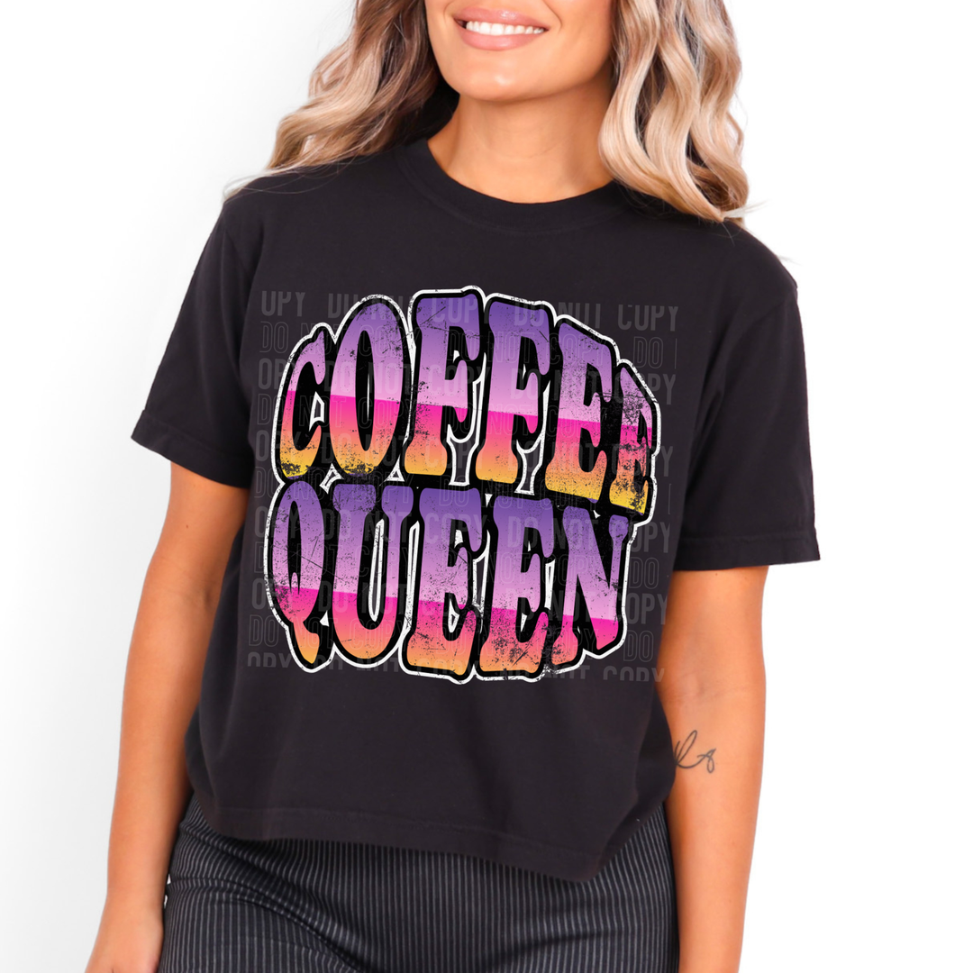 Coffee Queen DTF Print